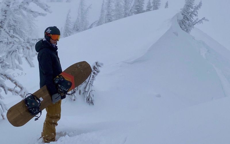 Wide panorama of Wolf Creek ski area in the San Juan Mountains