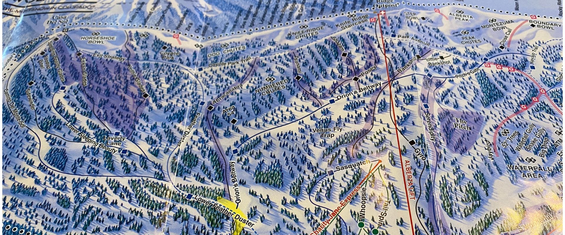 Sweeping mountain views at Wolf Creek Ski Area in Pagosa Springs, Colorado