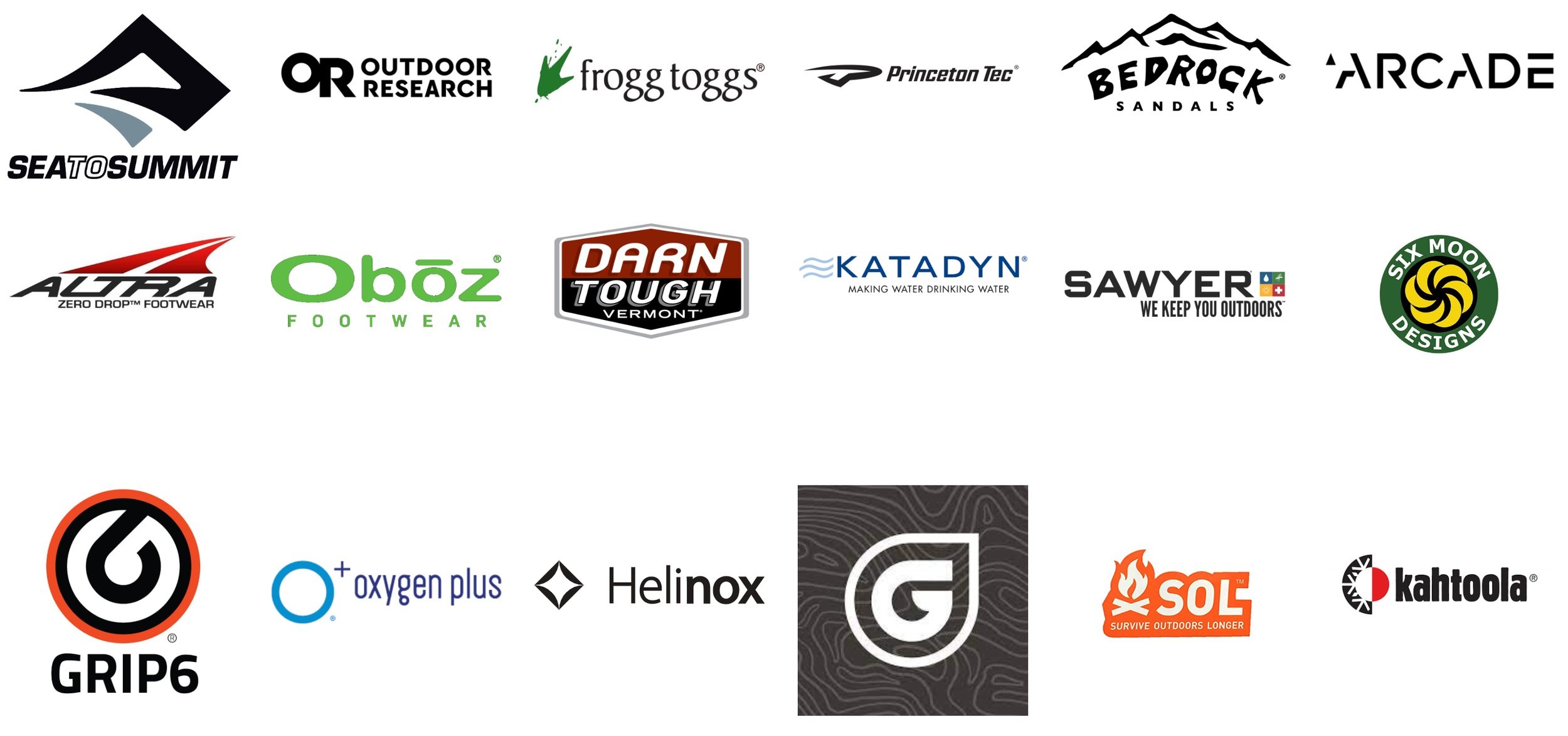 Outdoor brands at Ski & Bow Rack — Sea to Summit, Outdoor Research, Darn Tough, Katadyn, Sawyer