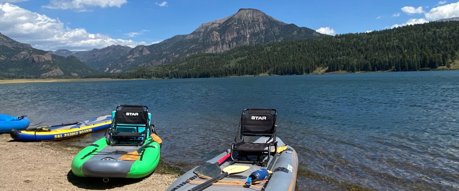 River canyon and turquoise water near Pagosa Springs Colorado