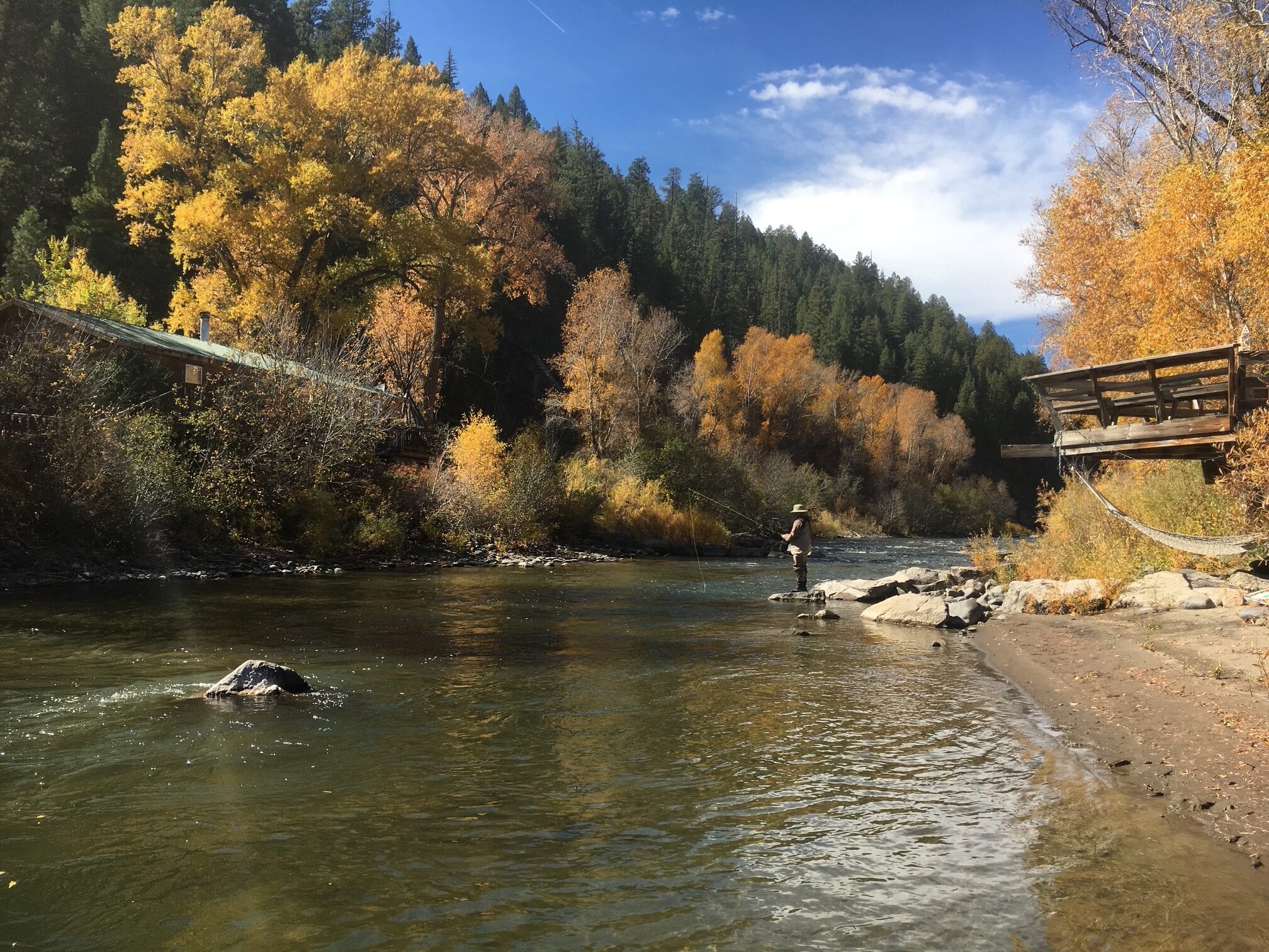 Inflatable kayak rental on the San Juan River in Pagosa Springs Colorado