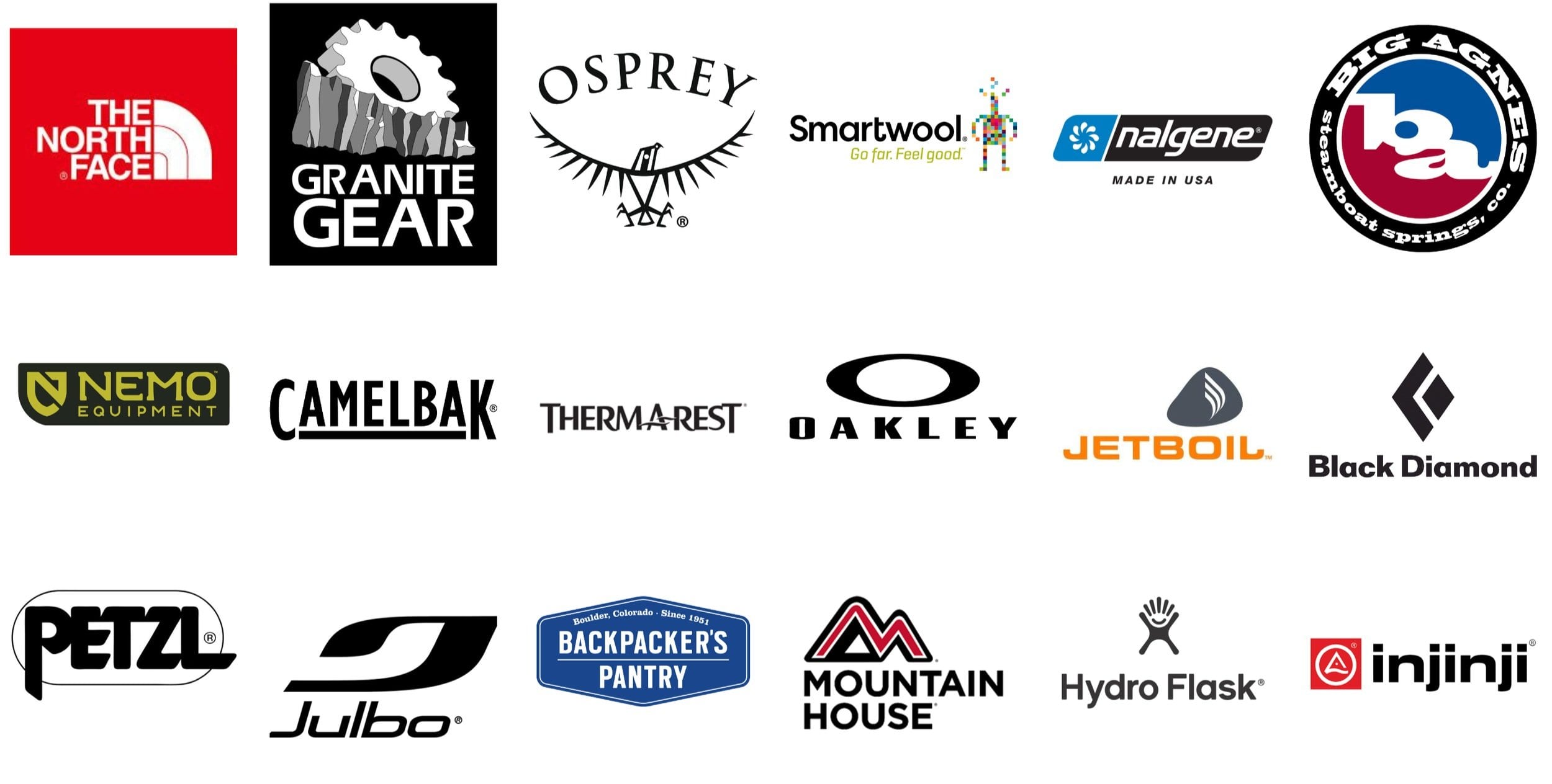Camping and outdoor brands carried at Ski & Bow Rack — Big Agnes, Osprey, and more